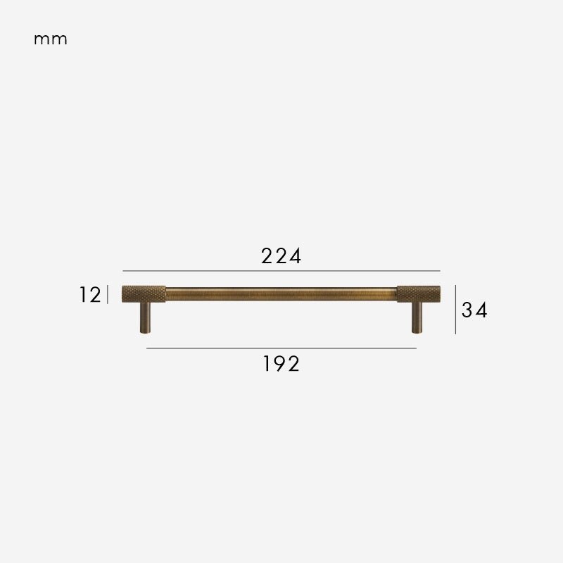 MANHATTAN Tiradores de latón macizo