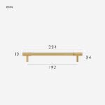 MANHATTAN Tiradores de latón macizo