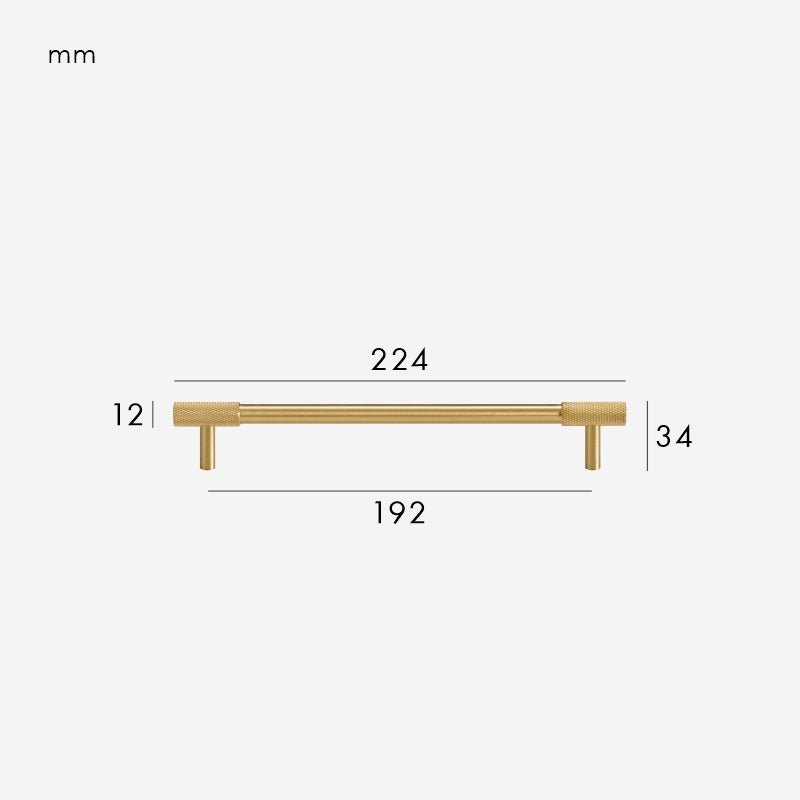 MANHATTAN Tiradores de latón macizo