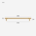 MANHATTAN Tiradores de latón macizo