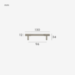 MANHATTAN Tiradores de latón macizo