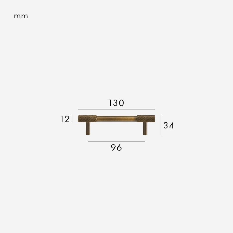 MANHATTAN Tiradores de latón macizo