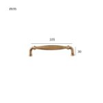 MARA Massief messing handgreep