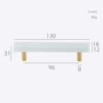 MARMER Maniglie in marmo massiccio e ottone