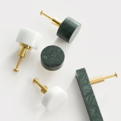 MARMER Solid Marble & Brass Knob
