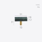 MARMER Massiver Marmor & Messing-T-Bar