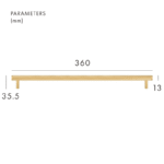 MAURITZ Poignées en laiton massif