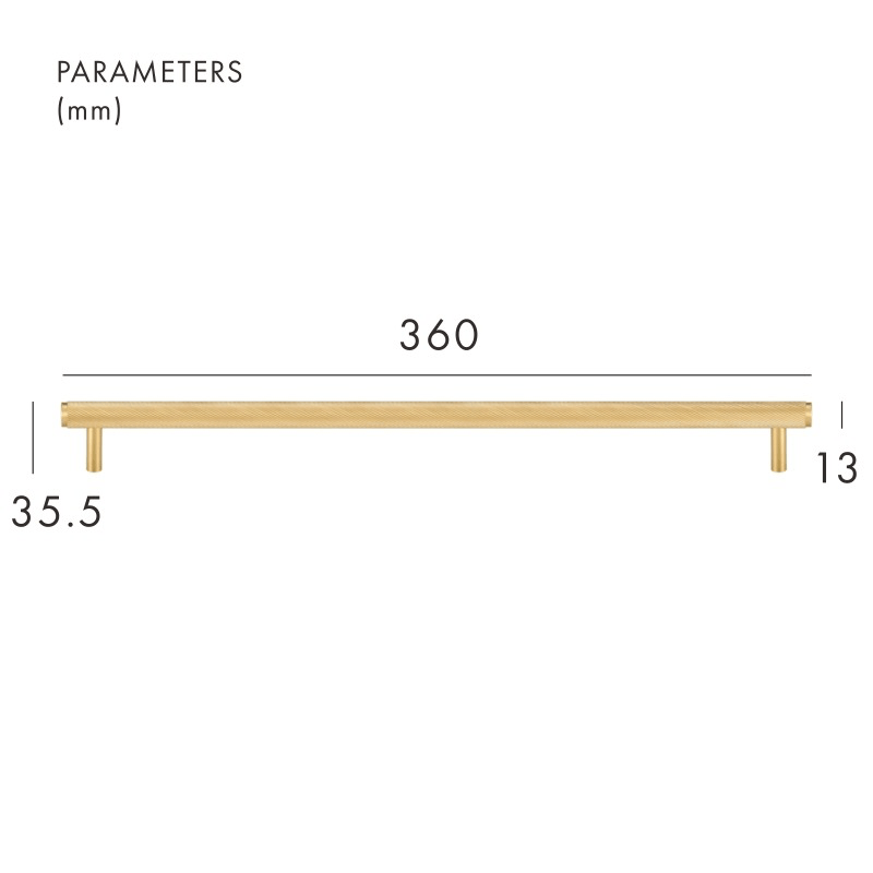 MAURITZ Poignées en laiton massif