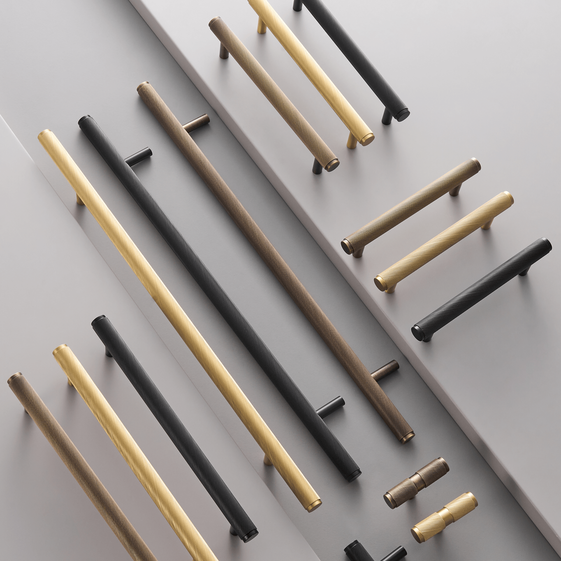 MAURITZ Poignées en laiton massif