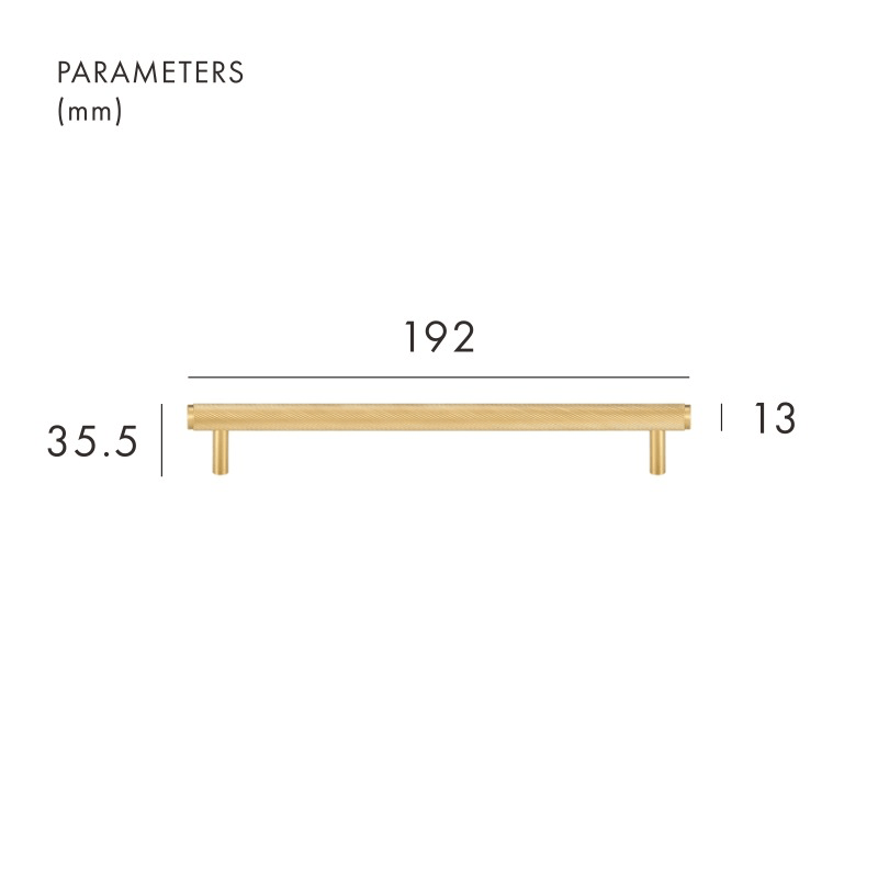 MAURITZ Poignées en laiton massif