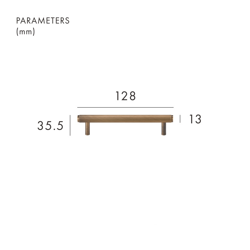 MAURITZ Poignées en laiton massif