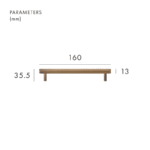 MAURITZ Poignées en laiton massif