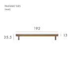 MAURITZ Poignées en laiton massif