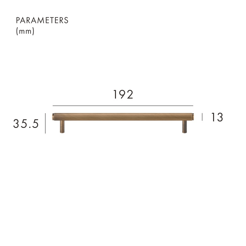 MAURITZ Poignées en laiton massif