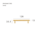 MAURITZ Poignées en laiton massif