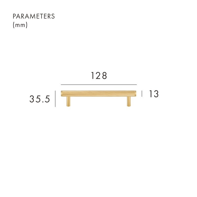 MAURITZ Poignées en laiton massif