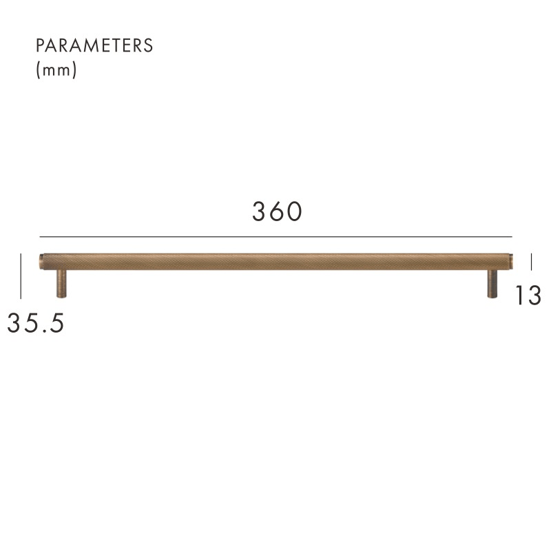 MAURITZ Poignées en laiton massif