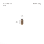 MAURITZ Massiver Messingknauf