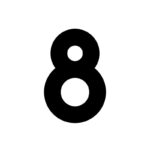 METRO-tekens in matzwart