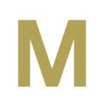 METRO-letters in satijnmessing