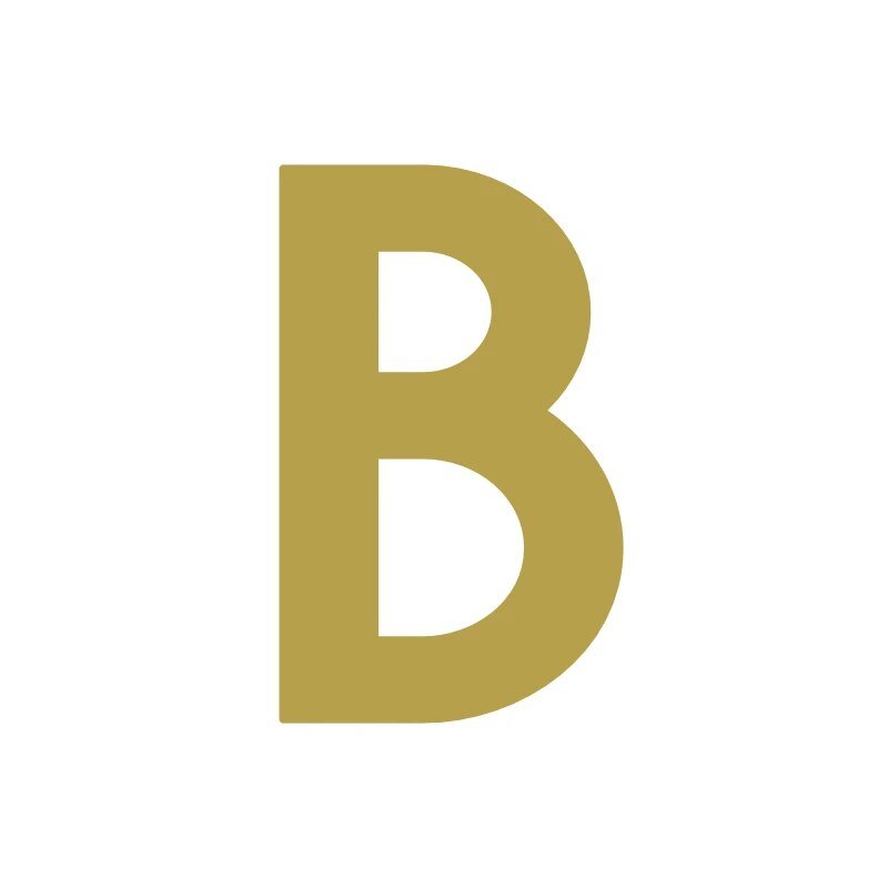 METRO-letters in satijnmessing