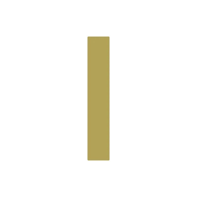 METRO-letters in satijnmessing