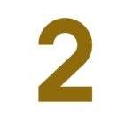 Numeri METRO in ottone anticato