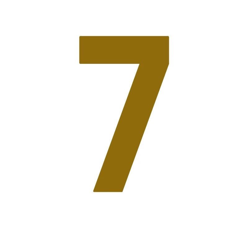 Numeri METRO in ottone anticato 14 Numeri METRO in ottone anticato