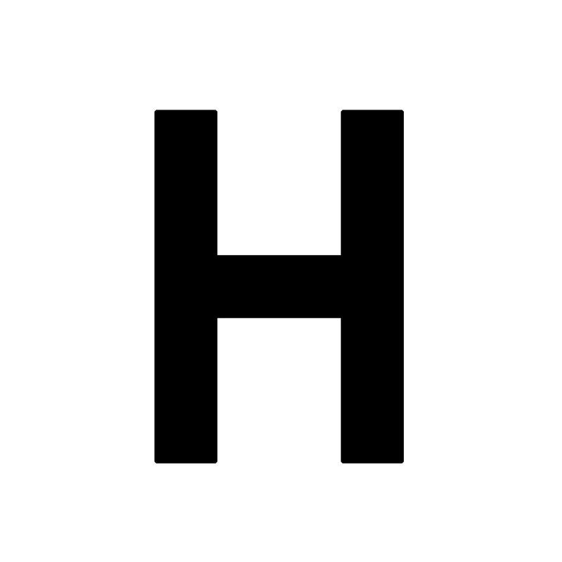 METRO Numbers in Matte Black 15 METRO Numbers in Matte Black