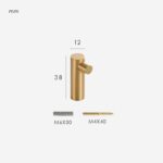 MODULA Messing Wandhaken