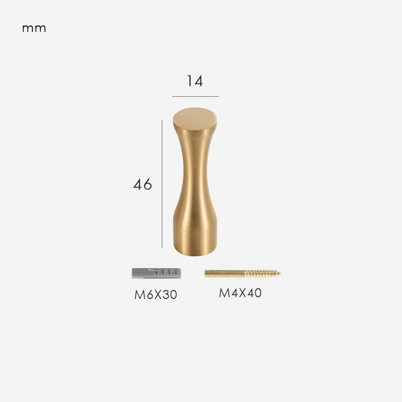 MODULA Messing Wandhaken 10 MODULA Messing Wandhaken