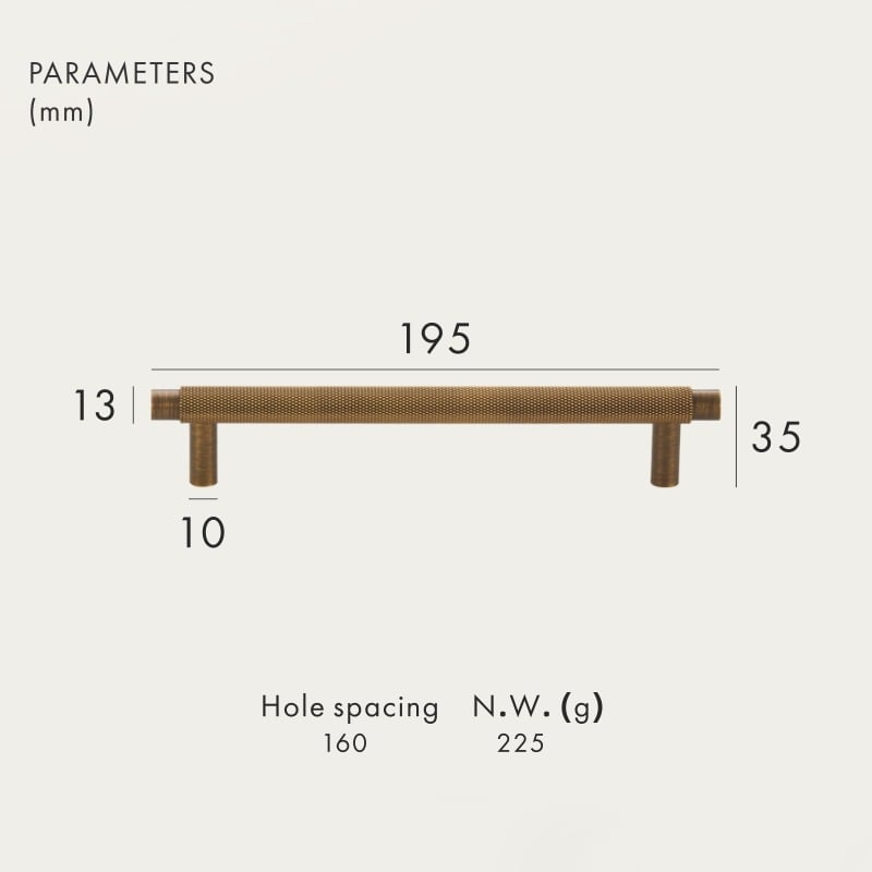 MORFI Solid Brass Handles