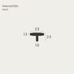 MORFI T-Stangen aus massivem Messing