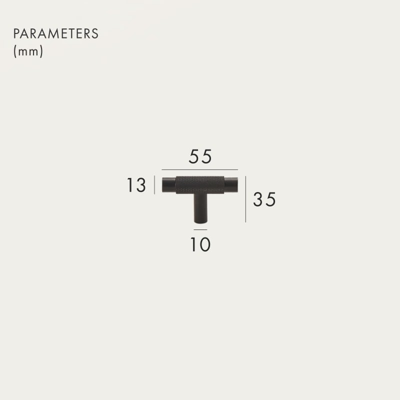 MORFI T-Stangen aus massivem Messing