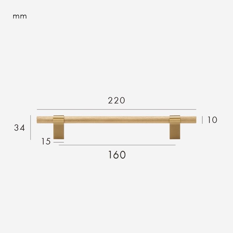 NOVA Massivmessinggriff