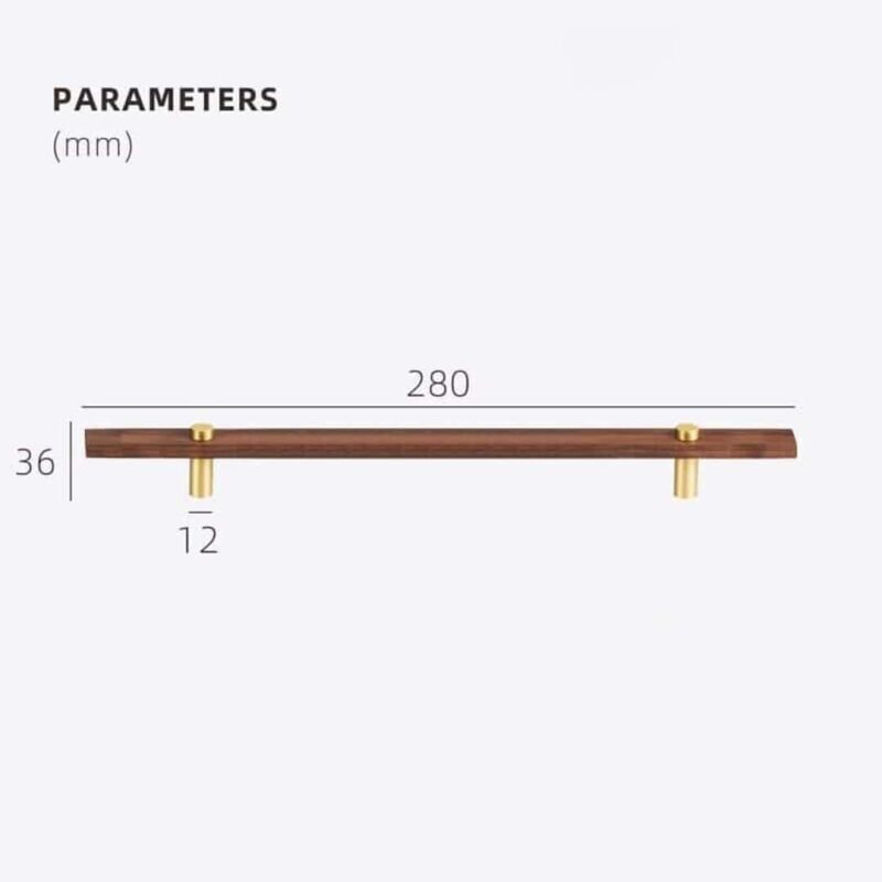 NUX Walnut & Brass Handles