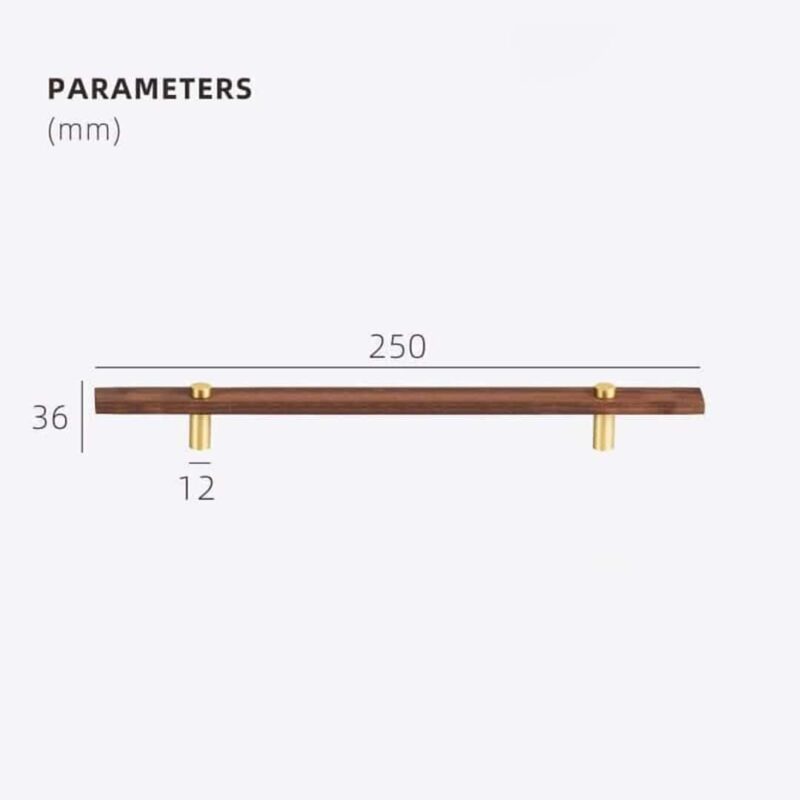 NUX Walnut & Brass Handles