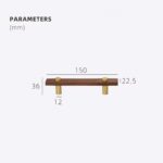 NUX Walnut & Brass Handles