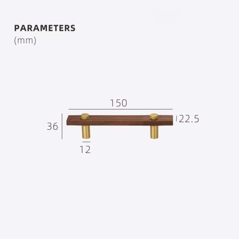 NUX Walnut & Brass Handles