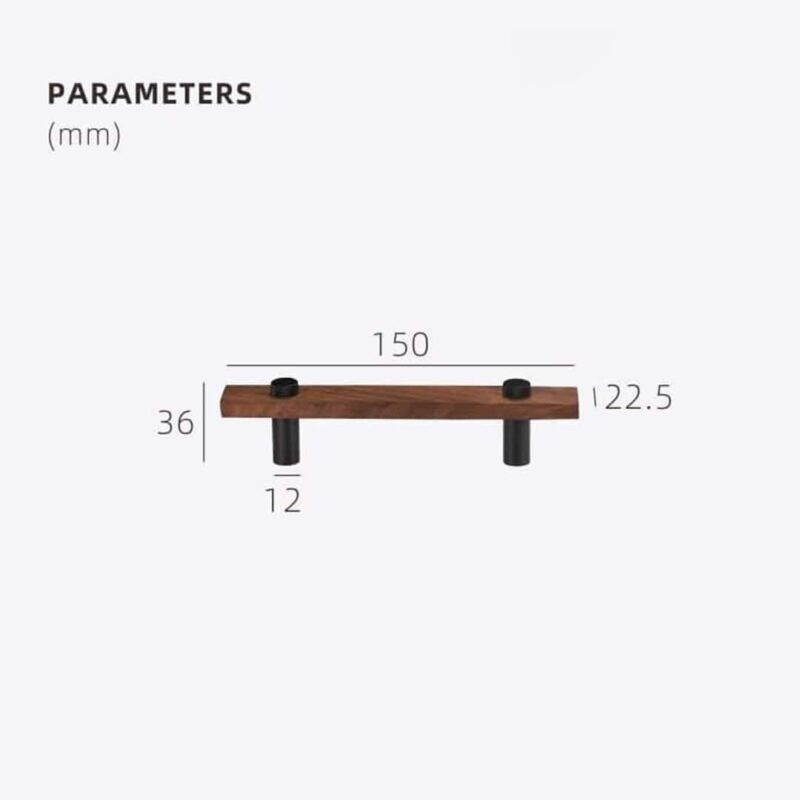 NUX Walnut & Brass Handles