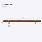 NUX Walnut & Brass Handles