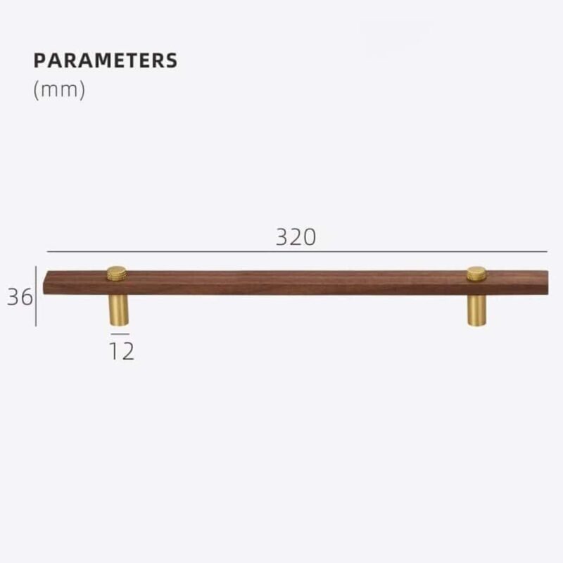 NUX Walnut & Brass Handles