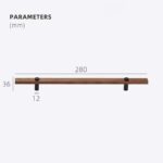 NUX Walnut & Brass Handles