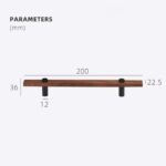 NUX Walnut & Brass Handles