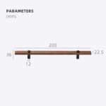 NUX Walnut & Brass Handles