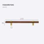 NUX Walnut & Brass Handles