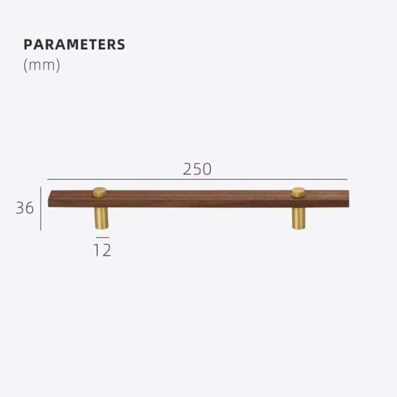 NUX Walnut & Brass Handles