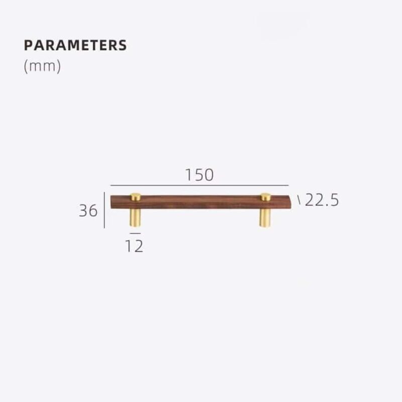 NUX Walnut & Brass Handles