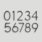 OBRE Black House Numbers