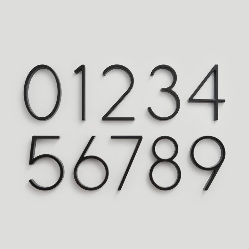 OBRE Black House Numbers